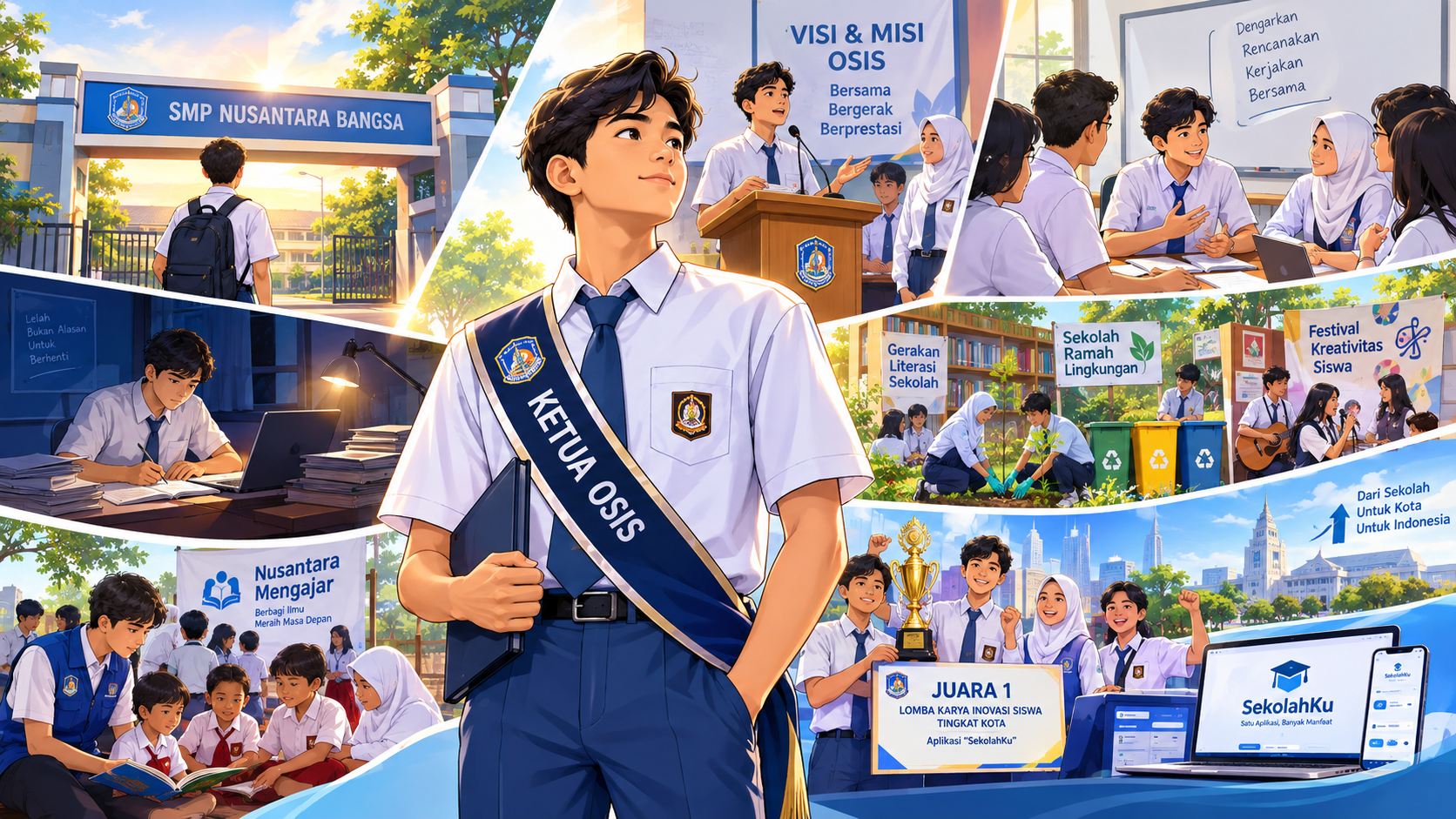 Di Balik Podium: Perjuangan Seorang Ketua OSIS